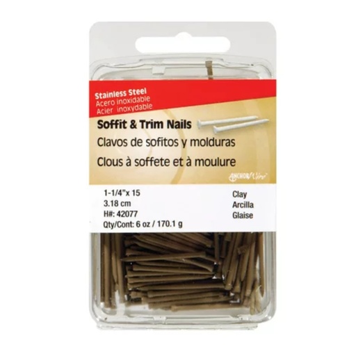 [42077] TRIM NAILS 1-1/4   S/S  6OZ