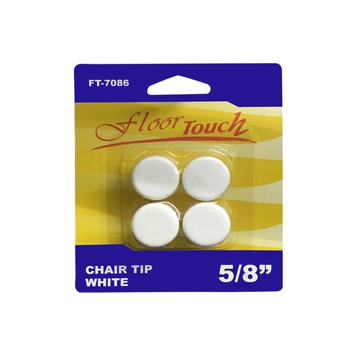 [FT7086] CHAIR TIPS 5/8 WHITE