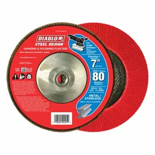 [DCX070080B01F] DIABLO DISCO PULIR 7X5/8" 80G