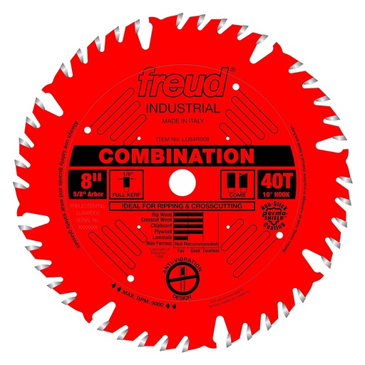 [LU84R008] FREUD DISCO 8X4X5/8 COMB.