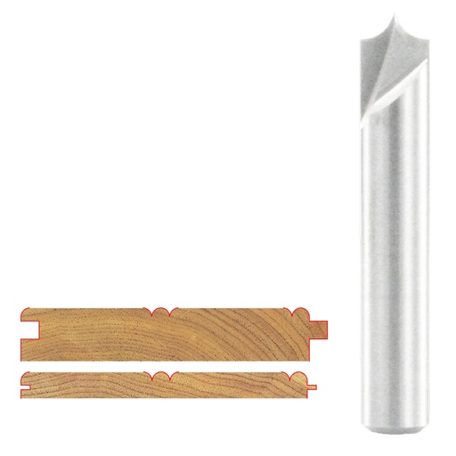 [20301F] FREUD V GROOVING BIT 1/8 DS