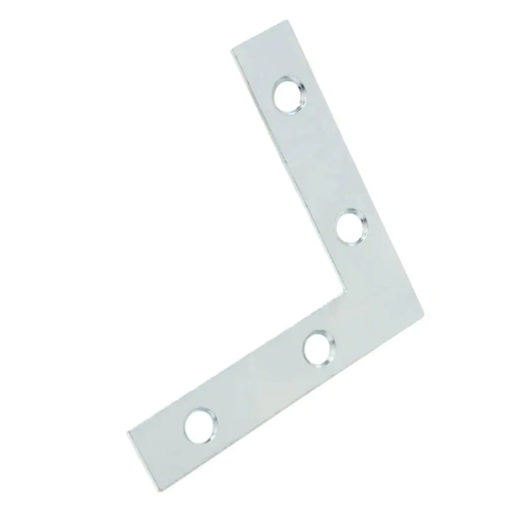 [382006546] CORNER BRACE FLAT 4" Z/P  PK2