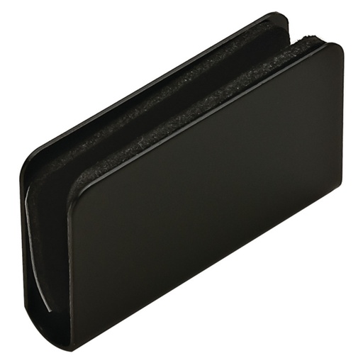 [245.63.326] HAFELE STRIKE PLATE BLACK 5-6MM