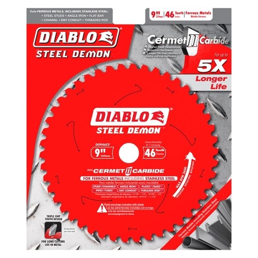 [D0946CF] DIABLO DISCO C/METAL 9"  46T