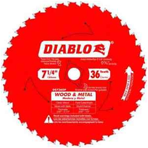[D0736CF] DIABLO DISCO C/METAL 7-1/4 X 36