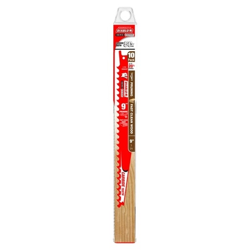 [DS0903CP10] RECIP BLADE RED 3TPI 9"L WOOD