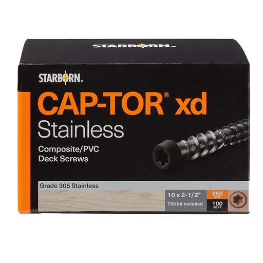 [TXD64L10250AG] CAP-TOR XD 2-1/2" SAND#64 100PC