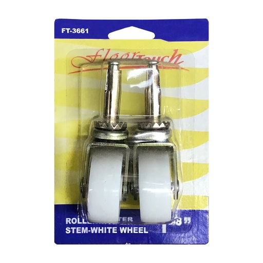 [FT3661] ROLER CASTER 1-5/8 WHT