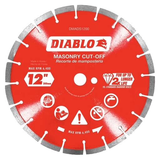 [DMADS1200] DB 12" DIAMOND BLADE SEMENTED
