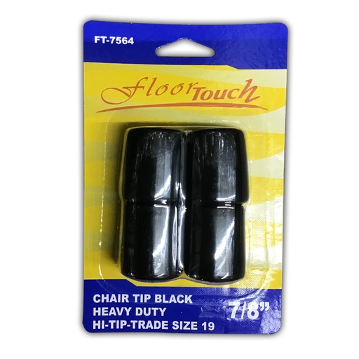 [FT7564] FURNITURE TIPS 7/8 BLK  SIZE 19
