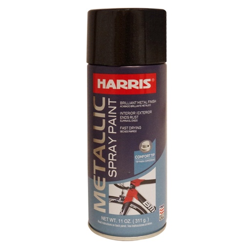 [420011484] HARRIS METALLIC BLACK SPRAY 11OZ