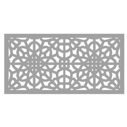 [73050381] PANEL 2X4  FRETWORK GRAY