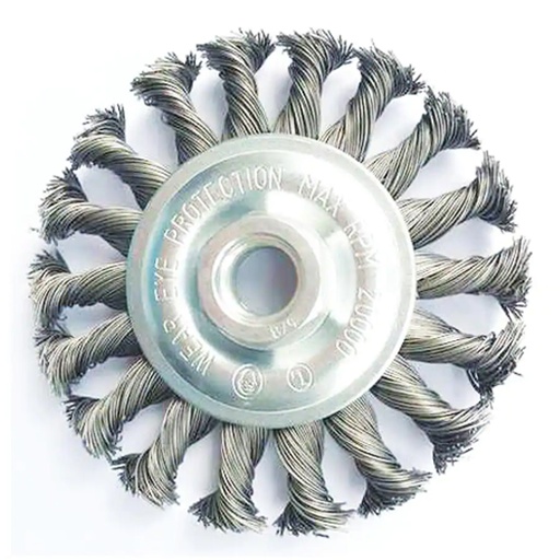 [475010387] DARIX KNOTTED WIRE WHEEL 4"X5/8"
