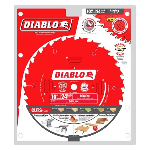 [D1024X] DIABLO  DISCO 10 X24 X 5/8