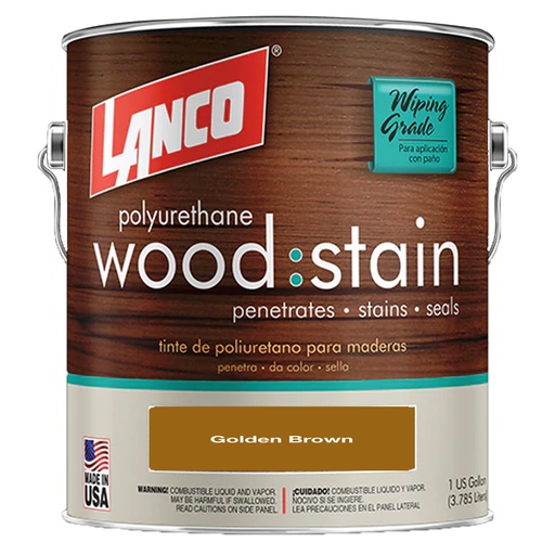 [WS7025] LANCO W/STAIN GOLD BROWN QT