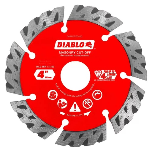 [DMADST0400] DB 4" DIAMOND SEG. BLADE TURBO