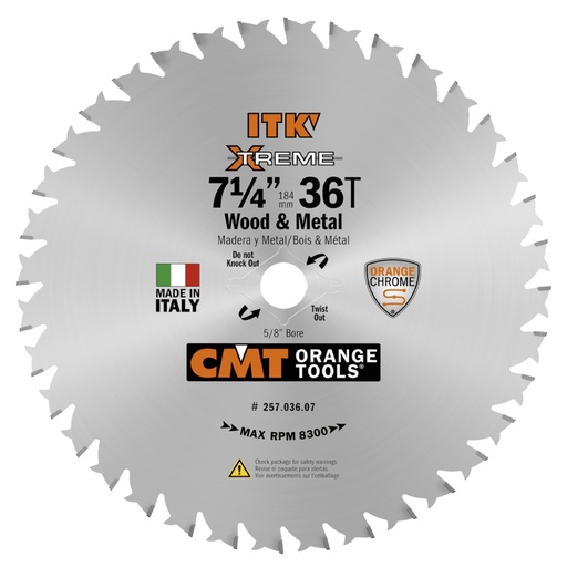 [25703607] CMT ITK SAW BLADE 7-1/4 36T W&M