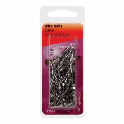 [122554] WIRE NAILS 1"   PK2OZ