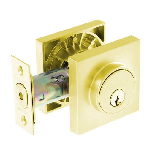 [CV1801SQRUS4] DOBLE CYLINDER SUARE DEADBOLT