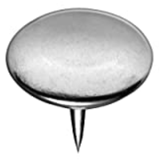 [709692] NICKEL THUMB TACK 40PC