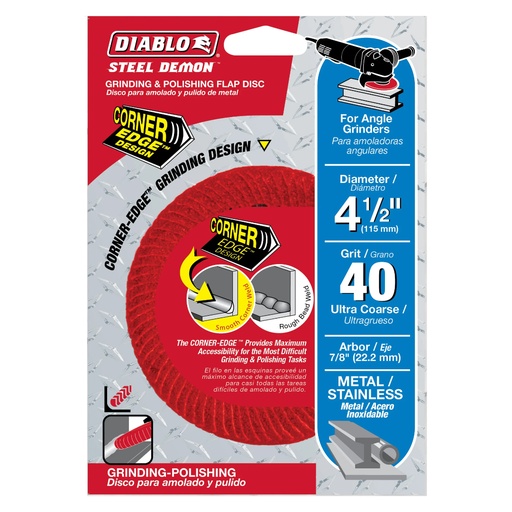 [DCC045040N01F] DIABLO DISCO PULIR 4-1/2X7/8 G40