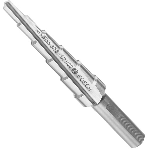 [475005816] BOSCH 3/16-1/2 HSS STEP DRILL
