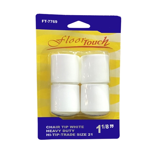 [FT7769] FURNITURE TIPS 1-1/8 WHITE #21
