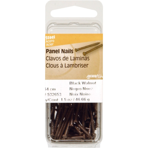 [532653] PANEL NAILS 16GA X 1" BLK/WAL