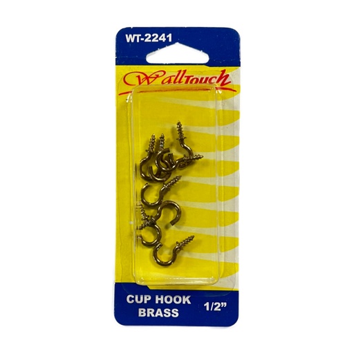 [WT2241] CUP HOOKS 1/2 BRONCE
