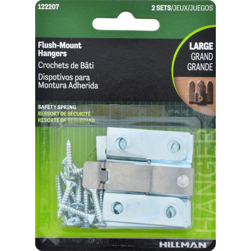 [122207] FLUSH MOUNT HANGERS LRG. PK2