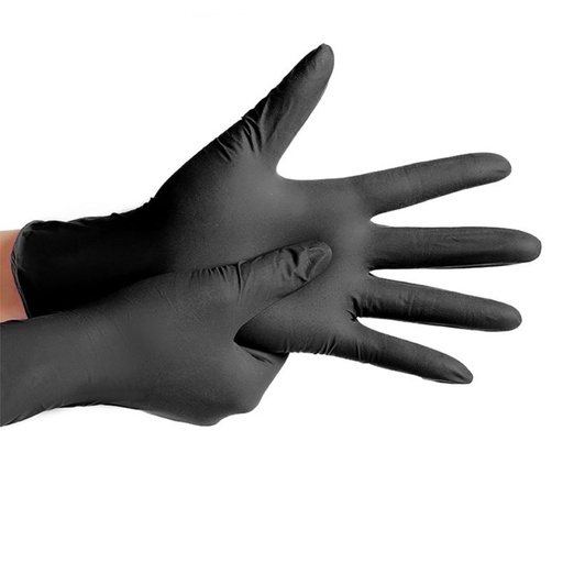 [430002860] GUANTE NITRILE BLK MEDIUM CJ 100