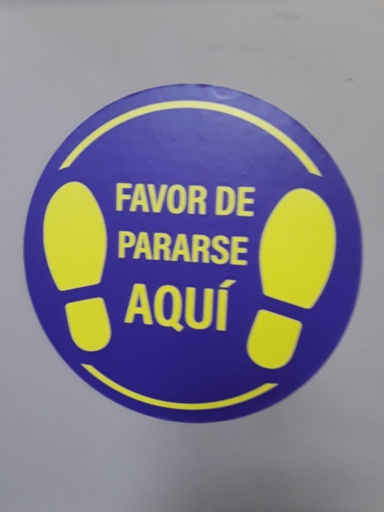 [430000614] LETRERO FAVOR PARESE AQUI 12"