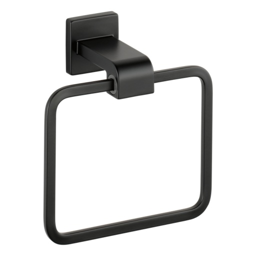 [77546-BL] DELTA TOWEL RING BLACK