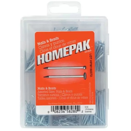 [41826] NAIL & BRADS KIT ASSTD. 6 OZ