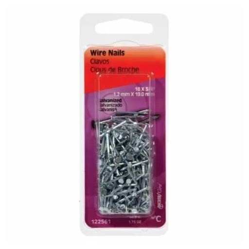 [122562] WIRE NAILS 7/8"  GALV.PK 3/4 OZ