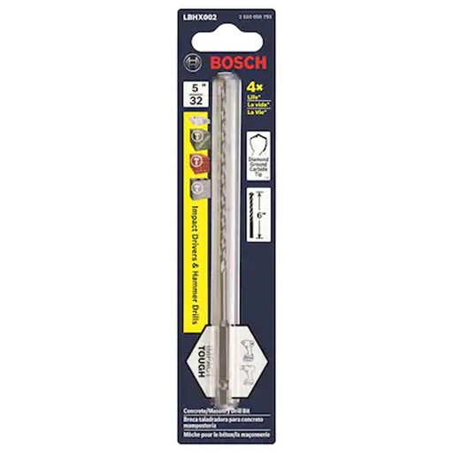 [475005836] BOSCH 5/32" CONCRETE DRILL BIT