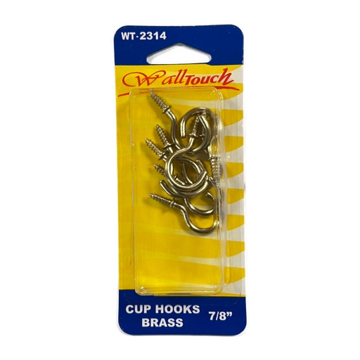 [WT2314] CUP HOOKS 7/8 BRONCE
