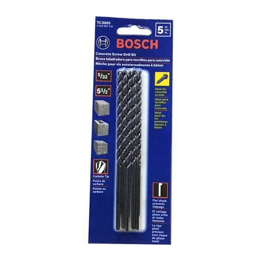 [475005839] BOSCH 5/32X5 1/2 5PK TC3005
