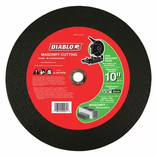 [DBD100093L01C] DIABLO DISCO C/CEM 10X3/32X5/8