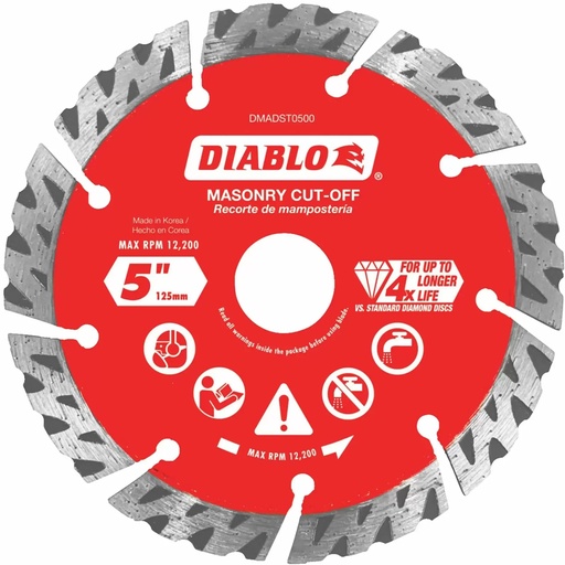 [DMADST0500] DIABLO MASNRY DISC DMND TR 5"