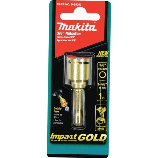 [B-35053] MAKITA GOLD  NUTSETTER 3/8 GRIP