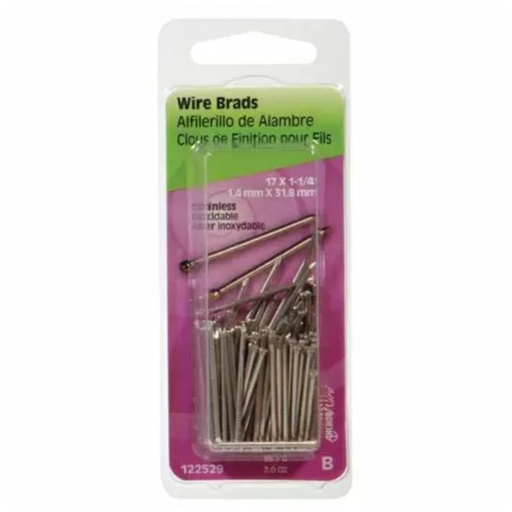 [122529] WIRE BRADS  1-1/4  PK 2 OZ
