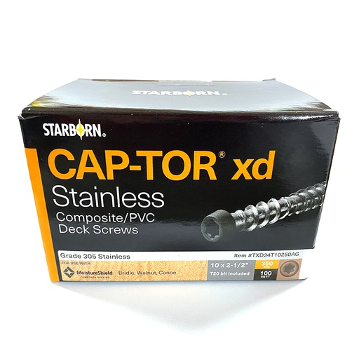 [TXD34T10250AG] CAP-TOR XD 2 1/2 BROWN 350/TUB