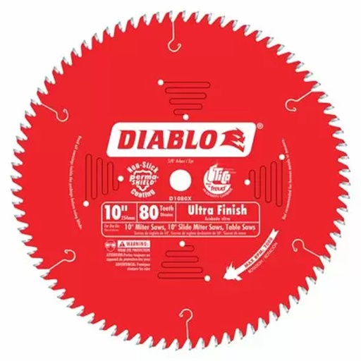 [D1080X] DIABLO DISCO 10" X 80 X 5/8