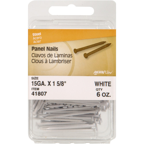 [41807] PANEL NAILS 15GA X 1-5/8 WH 6OZ.