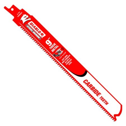 [DS0908CF10] RECIP BLADE RED 8TPI 9"L T/METAL