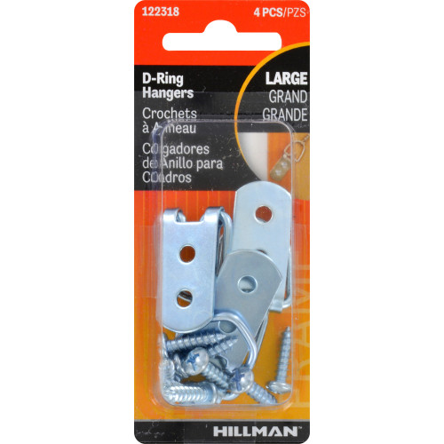 [122318] D RINGS HANGER LARGE 4PK