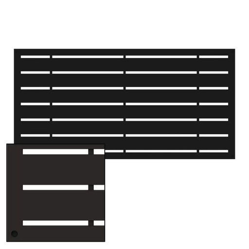 [73042822] PANEL 2X4  BOARDWALK BLACK