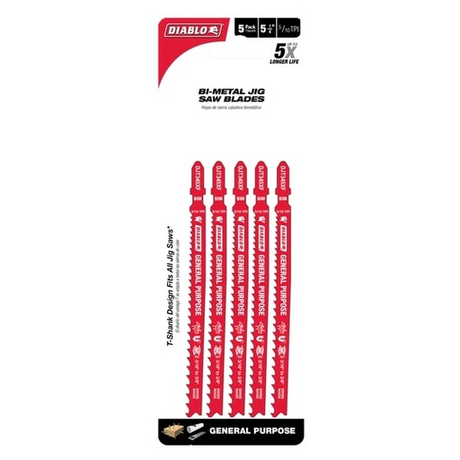 [DJT345XF5] DIABLO BM 5-1/4 PROG T 5PK