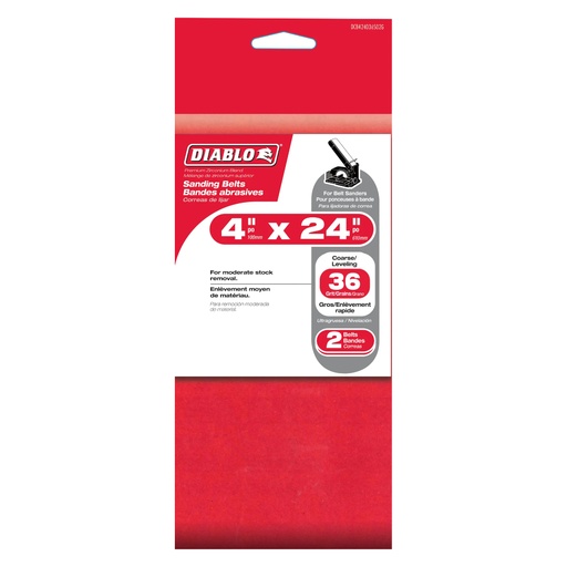 [DCB424036S02G] DIABLO LIJA BANDA 4"X24" G36 PK2